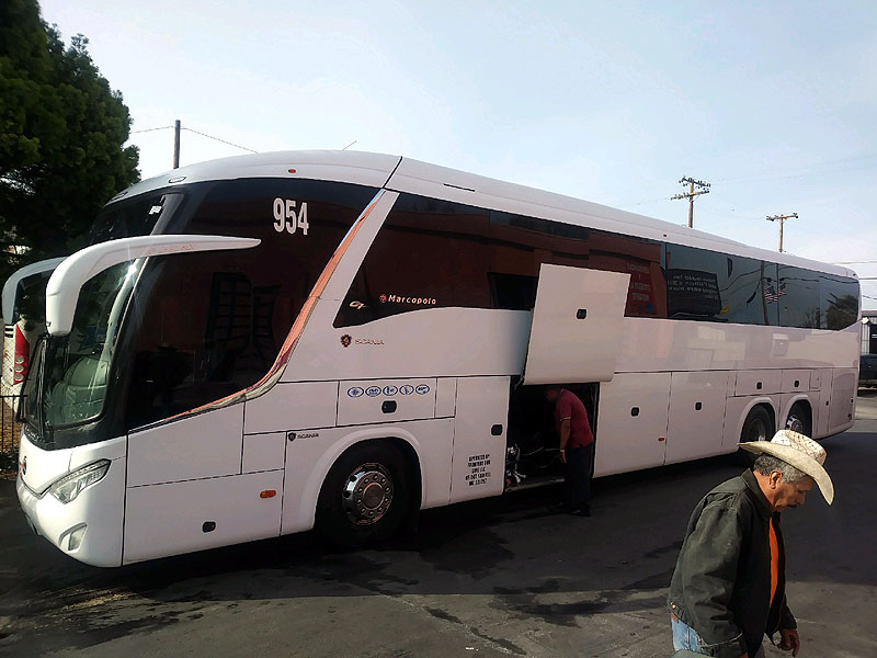 San José California, autobuses a México